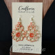 Cream earrings