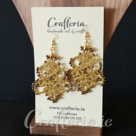 Gold earrings