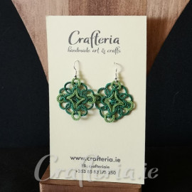 Green earrings