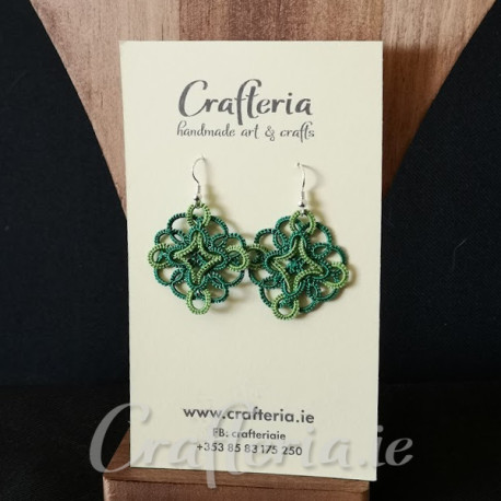Green earrings