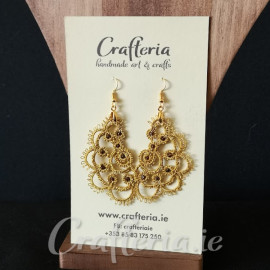 Gold earrings