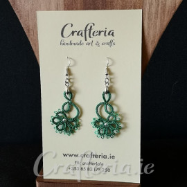 Green earrings