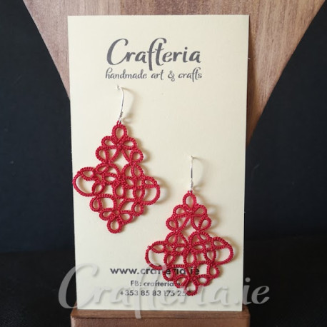 Red earrings